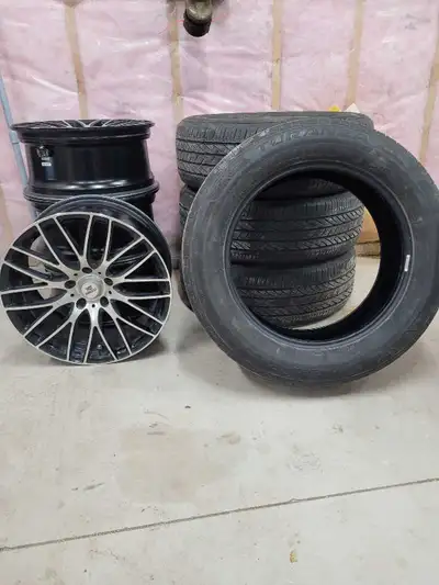 18 inch rims with working tire pressure sensors, will fit a 2018 or newer honda odyssey. 235/60R18 B...