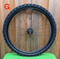 Bicycle Wheels - 26-in, 24-in, 20-in, 14-in New & Very Good Use