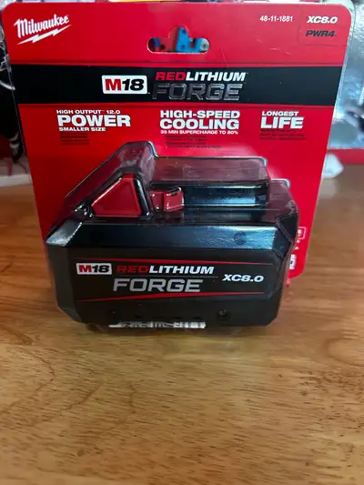 Milwaukee M18 8.0 forge battery, View more