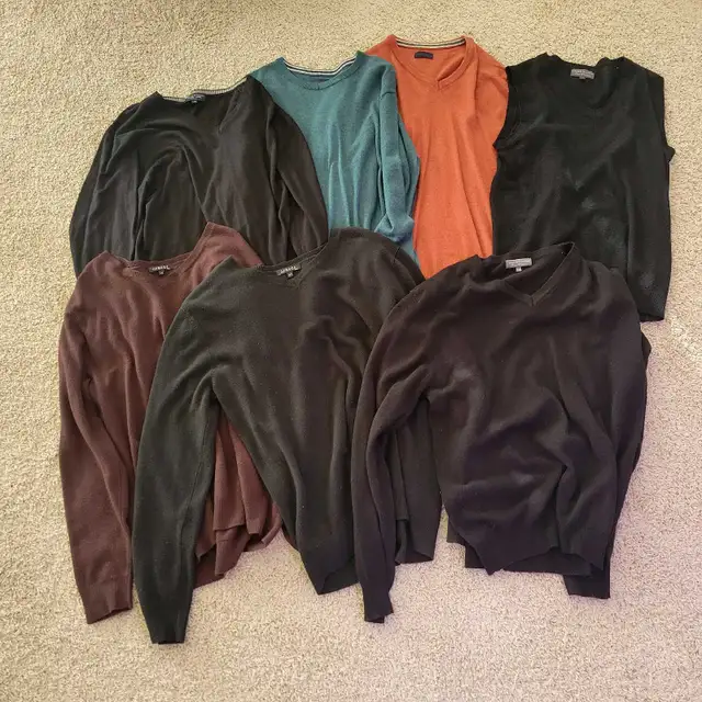 Seven Men's Size Large Sweaters in Men's in Red Deer - Image 2