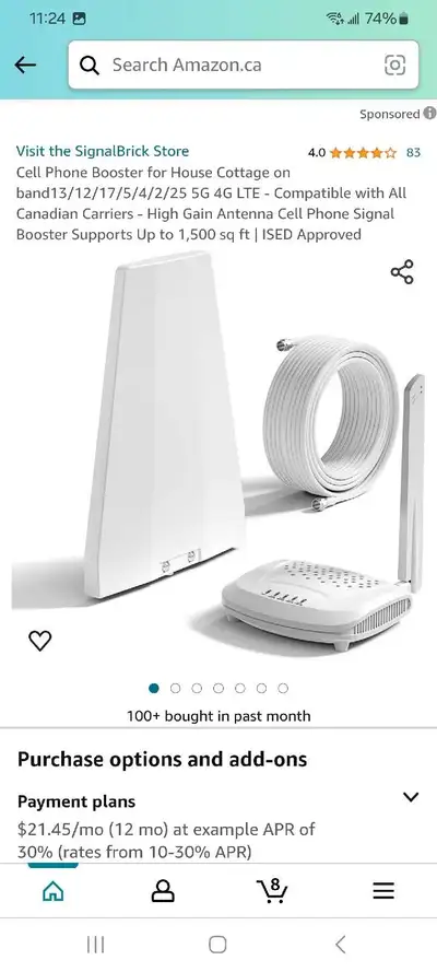 Cell phone boosters, View more