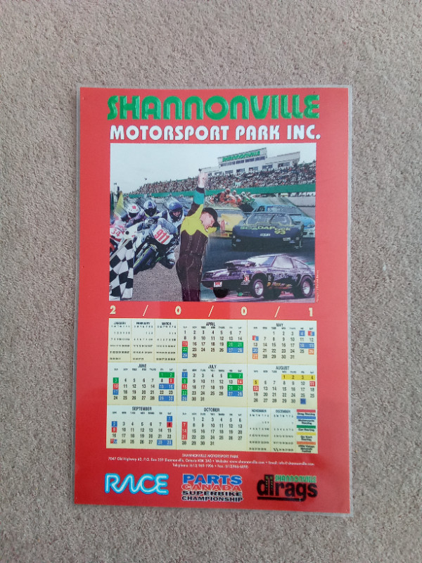 Shannonville Race Track Poster.......2001 in Other Parts & Accessories in Kingston - Image 2