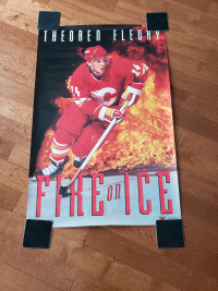 Calgary Flames Theoren Fleury "Fire on Ice" Full Size Poster