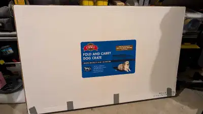 Like New Fold and Carry Crate for Extra Large Dogs (91-110lb), View more