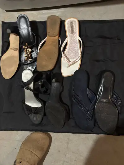 $15 for all . Assorted Women's Sandals and Heels Bundle, View more