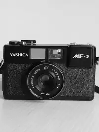 Yashica MF-2 Rangefinder 35mm Film Camera Lens 38mm F/4