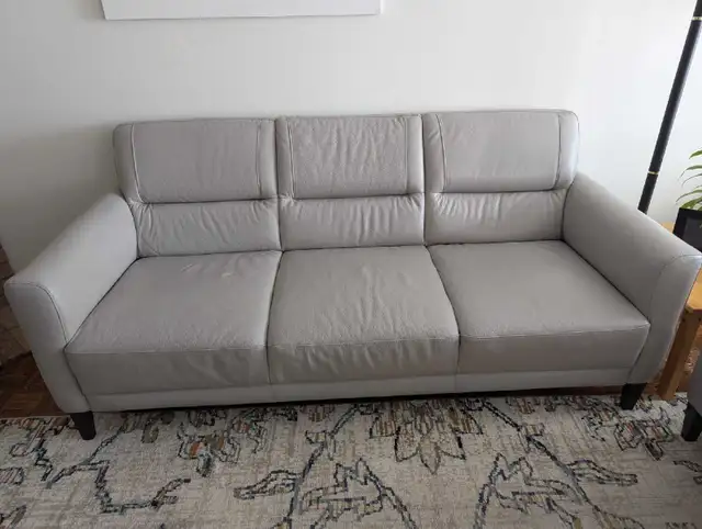 Natuzzi Italia Leather Living Room Set – 2 Sofas + Chair in Couches & Futons in Mississauga / Peel Region - Image 2