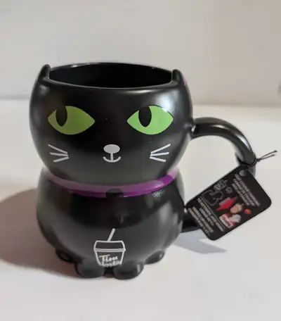 New Tim Hortons Halloween Black Cat Mug  , View more