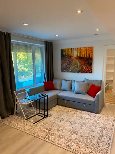 *Negotiable* New Modern Fresh and Bright Above Ground Apartment. Located in the 401/Kingston Rd area...