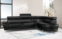 Modern Large Leather Sectional Sofa on sale!!!