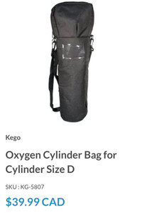 Oxygen Cylinder Bag for Cylinder Size D