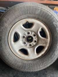 P235/75R16 tire on Chevy 6 bolt rim