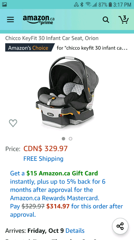 Chicco KeyFit 30 infant car seat in Strollers, Carriers & Car Seats in Mississauga / Peel Region - Image 10