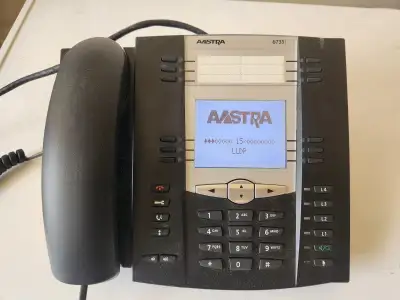 For sale: Aastra 6735i IP Phone with power adapter. Professional business-class SIP / VoIP telephone...