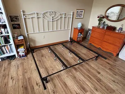 Steel frame platform for King bed, View more