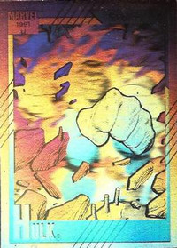 THE HULK …. 1991 Marvel Universe II …. HOLOGRAM …. # H-2