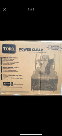 TORO power clear 721 E single-stage snow blower 21”Model # 38753