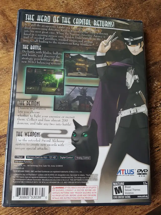 Shin Megami Tensei - Devil Summoner 2 - Sealed - Playstation 2 in Older Generation in Hamilton - Image 3