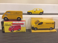 3 Collectable German Post Cars