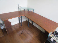 Great Home Office Corner Desk with Wing