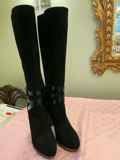 LONG HIGH HEEL NUBUCK LEATHER  BRAND NEW WINTER BOOTS,, View more