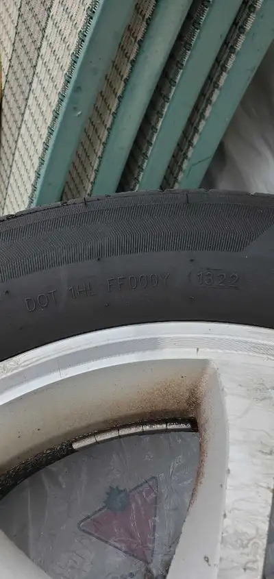 Honda civic tires and rims 205/60 R 16 9/32 tread 85% - 90% life remaining.