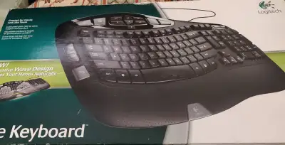 Logitech Wave Keyboard Wired, View more