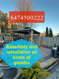 Assembly of gazebo 