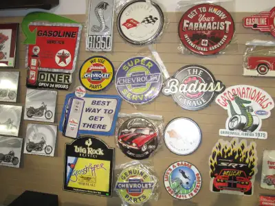 Collection of NEW Tin Signs $30-$50, View more