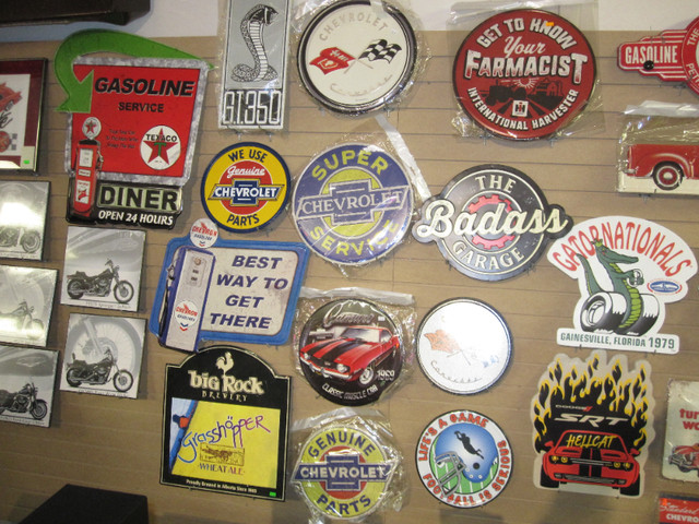 Collection of NEW Tin Signs $30-$50 in Arts & Collectibles in Chatham-Kent