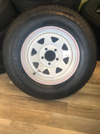 NEW Trailer Tire+Rim Combo ST205/75R14