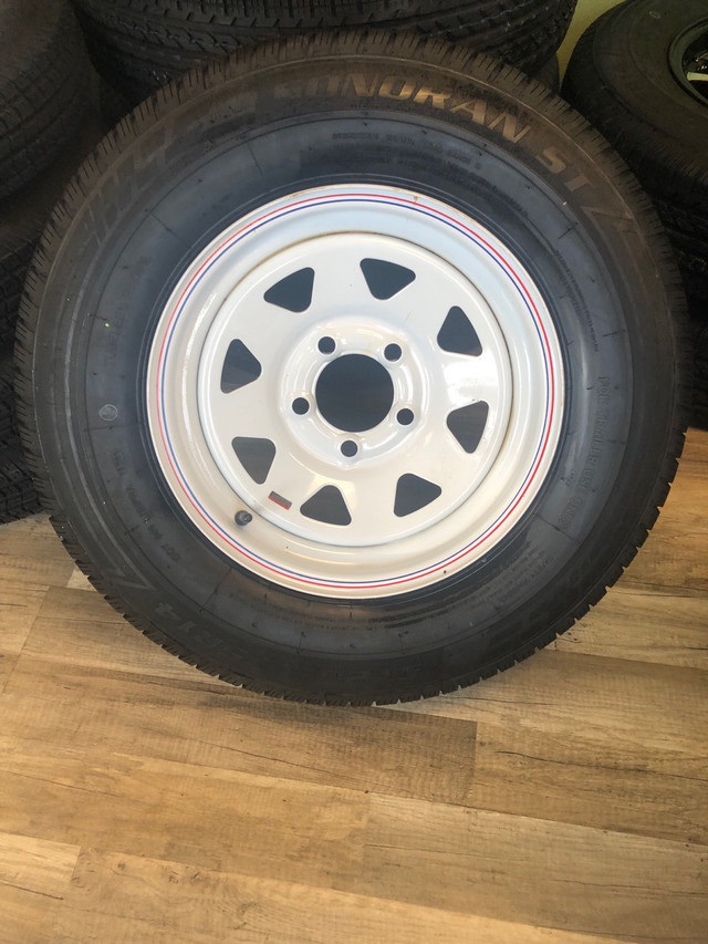 NEW Trailer Tire+Rim Combo ST205/75R14 in Tires & Rims in Cambridge