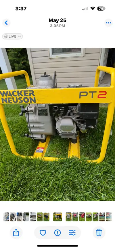 2 Inch Trash Pump Wacker Neuson PT2 (NEW), View more