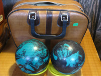 2 boules de quilles Pierrelle avec sac de transport