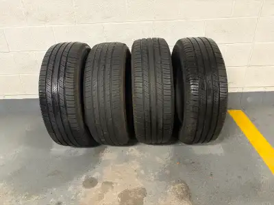 Set of 4 premium Michelin Defender 2 All Season Tires with 80% tread left. Tread life warranty of 13...