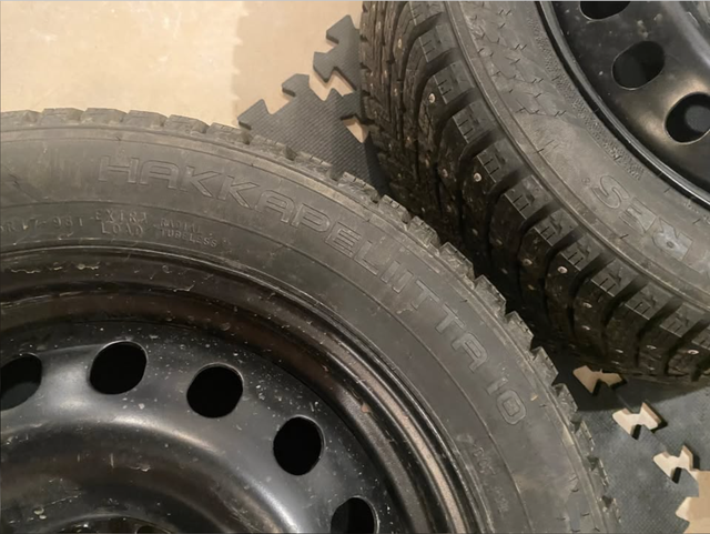 Premium Studded Winter Tires on Rims (Nokian brand - Like New) in Tires & Rims in Regina - Image 4