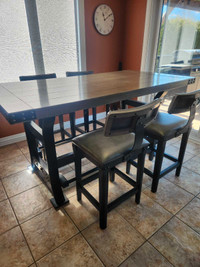 Pub style table and chairs