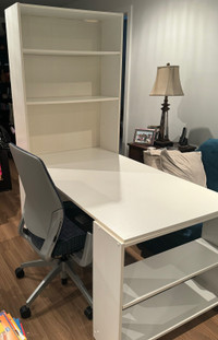 Office desk/bureau with book shelves