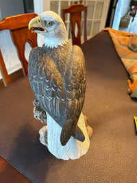 American bald eagle statue. Hand painted and hand sculpted