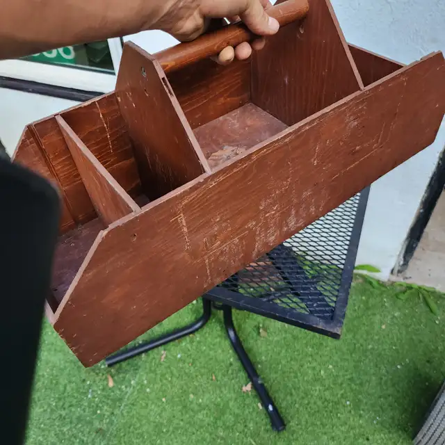 wooden toolbox with bottom drawer lightweight in Tool Storage & Benches in Oakville / Halton Region - Image 4