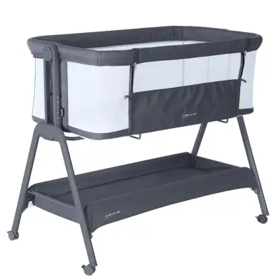 Brand new. Easy Folding Bed Side Sleeper Adjustable Height Portable Crib for Newborn Safe and Comfor...