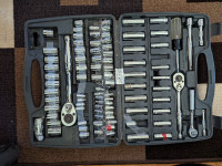 1/4", 3/8", 1/2 " Drive Polished Chrome Mechanics Socket Set