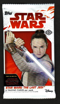 STAR WARS THE LAST JEDI FACTORY SEALED HOBBY PACK