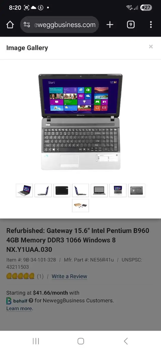 Gateway Laptop in Laptops in Mississauga / Peel Region - Image 2