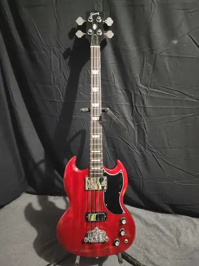 2023 Gibson SG Standard Bass- Heritage Cherry, View more