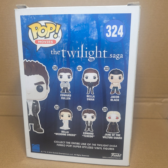 Funko Pop 324 Edward Cullen "Tuxedo" in Arts & Collectibles in City of Toronto - Image 4