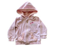Lot of 2 Baby Girl Tops 12 Months, 1 year old (hoodie and cardig