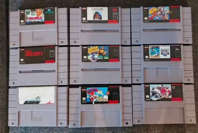 lot de 9 jeux super Nintendo , View more