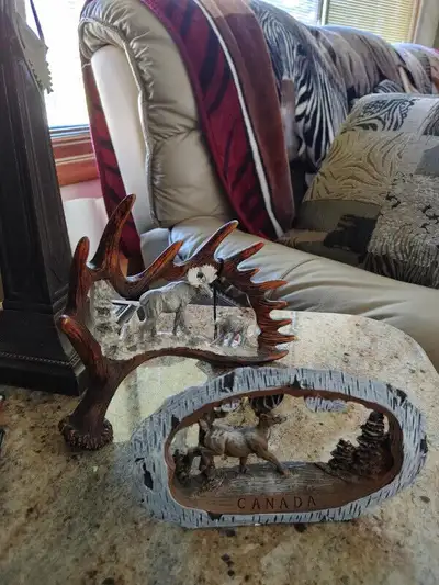 Resin Moose Antler/Deer Scenery/Antler Toilet Paper Holder, View more