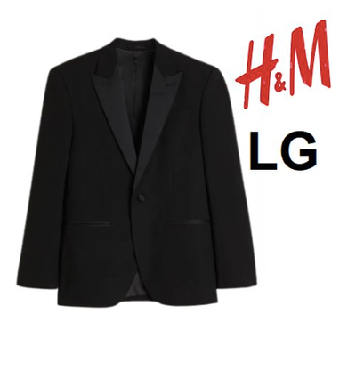 Womans -H&M SLIM FIT SINGLE-BREASTED TUXEDO JACKET- NEW, View more